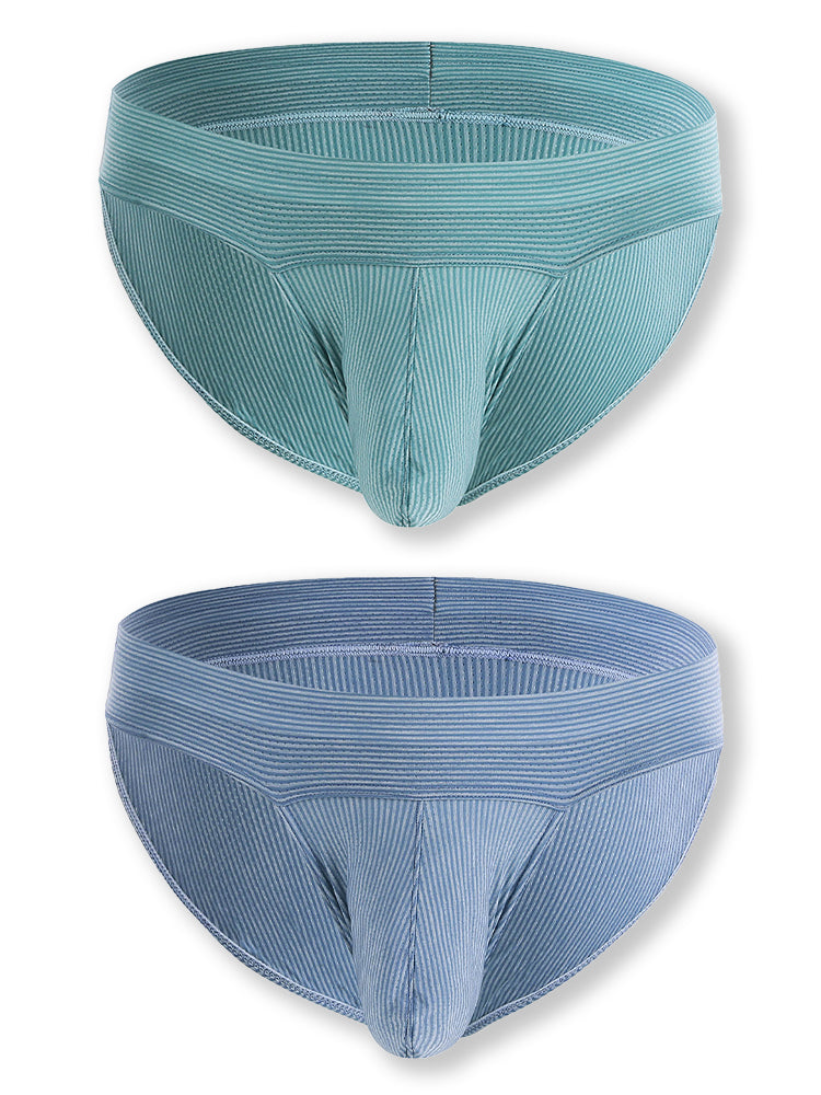 2 Pack Ball Support Pouch Ribbed Men's Bikini Underwear | dmunderwear variant image