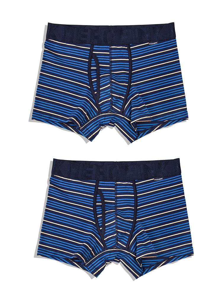 2 Pack European Luxury Brand Personalized Striped Men's Underwear | dmunderwear variant image