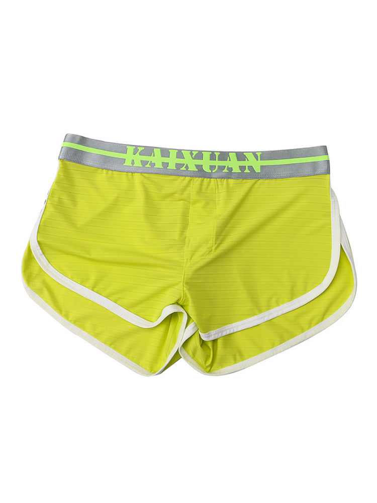 2 Pack Ice Silk Casual Trendy Soft Breathable Comfort Split-Leg Home Boxers | dmunderwear detail image 1