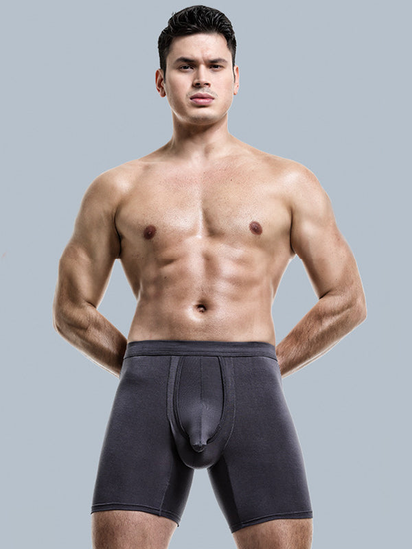 2 Pack Long Boxer Briefs with Separate Pouch | dmunderwear detail image 1