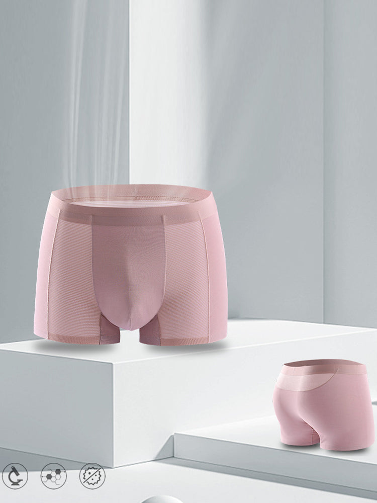 2 Pack Men's Breathable Seamless Modal Trunks | dmunderwear detail image 1