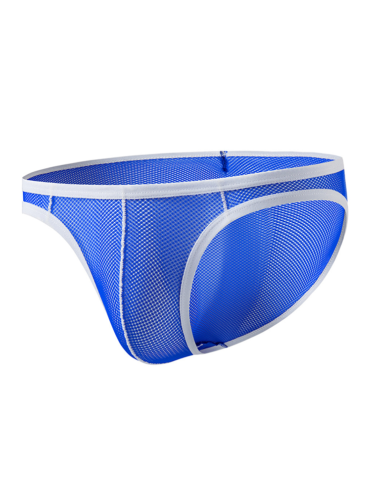 2 Pack Men's See-through Mesh Bikini | dmunderwear detail image 1