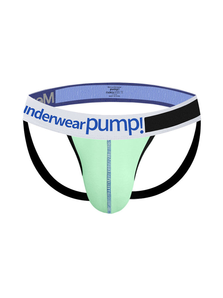 2 Pack Men's 3D Pouch Open-Back Jockstraps | dmunderwear detail image 1