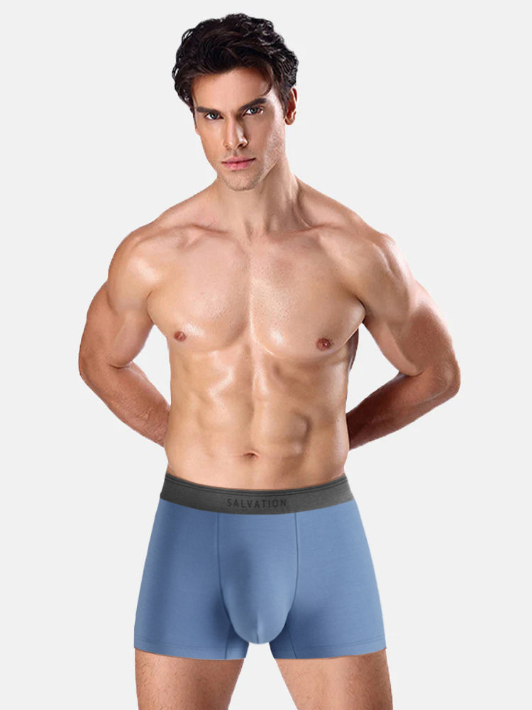 2 Pack Men's Anti-Bacterial Modal Trunks | dmunderwear detail image 1