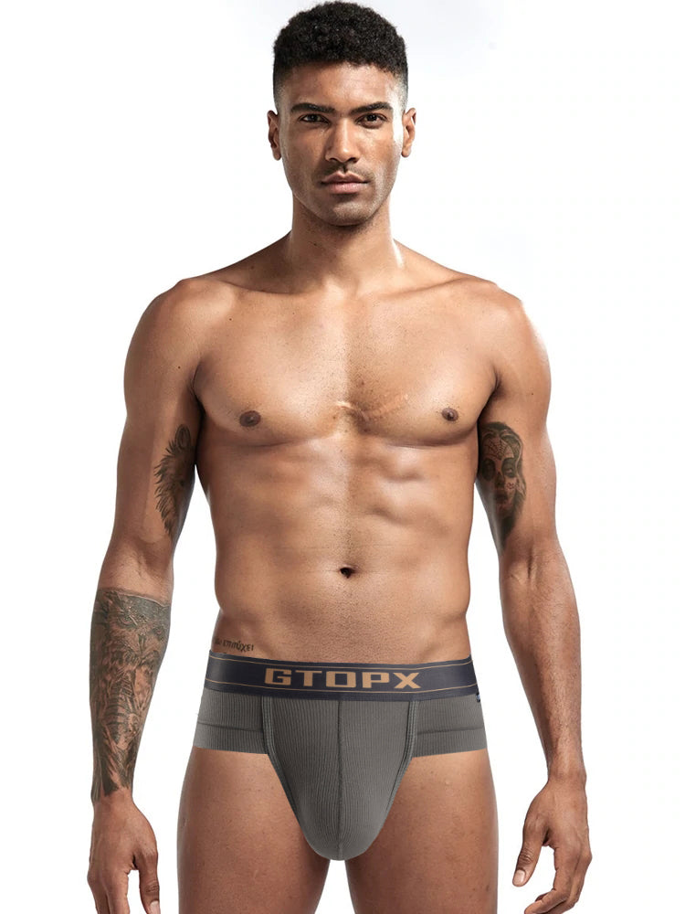 2 Pack Men's Big Support Pouch Modal Briefs | dmunderwear detail image 1