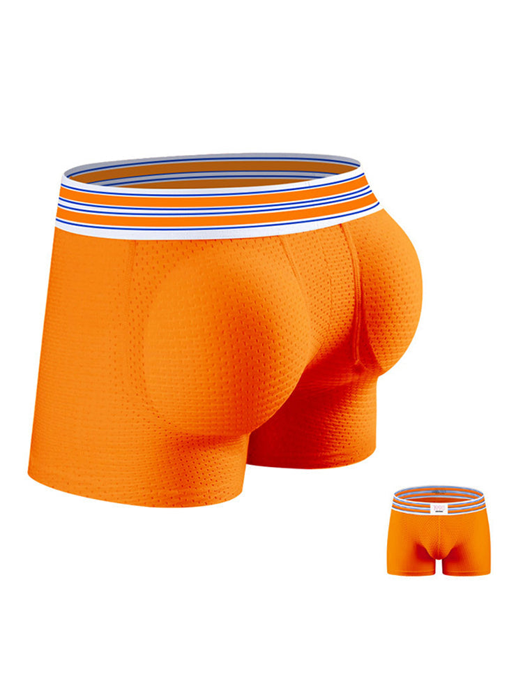 2 Pack Men's Breathable Mesh Butt-Lifting 3D Enhancing Design Seamless Shapewear | dmunderwear detail image 1
