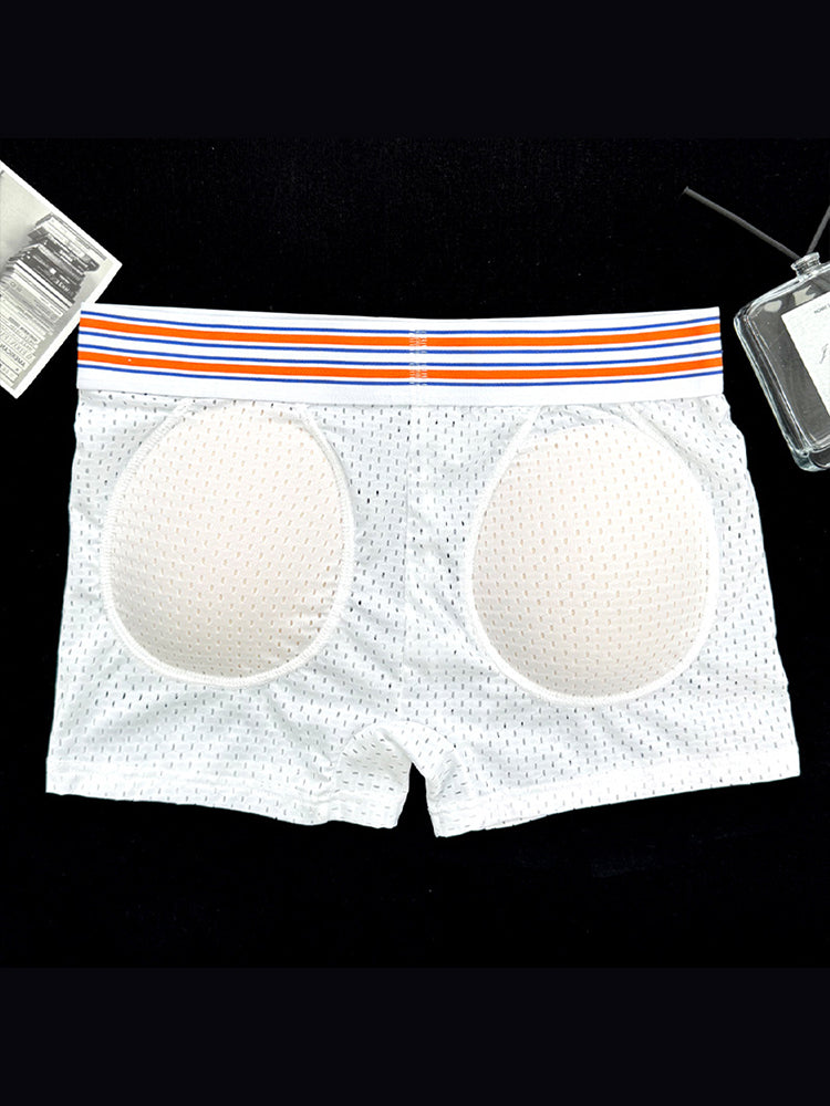 2 Pack Men's Breathable Mesh Butt-Lifting 3D Enhancing Design Seamless Shapewear | dmunderwear detail image 15