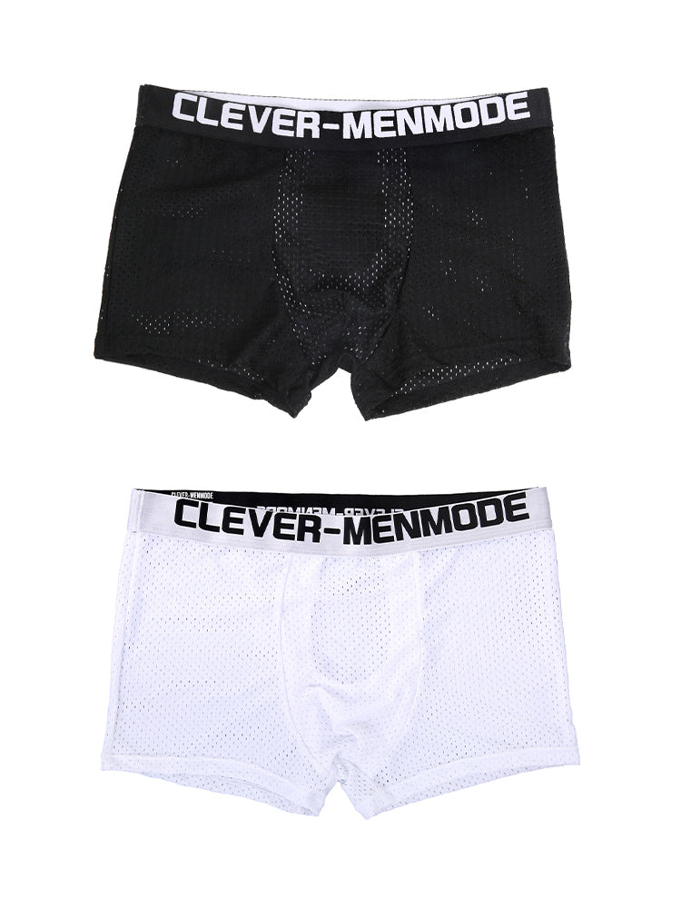 2 Pack Men's Breathable Mesh Supportive Fit Seamless Trunks | dmunderwear variant image