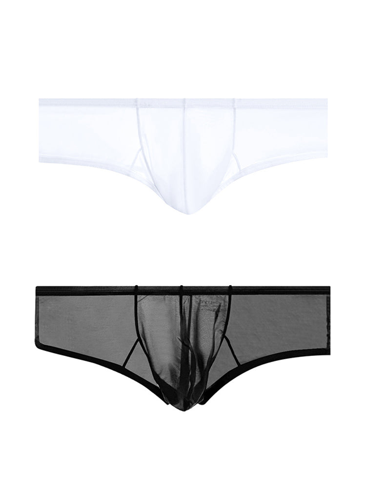 2 Pack Men's Breathable Sheer Elegance Quick-Dry Ultra-Soft Trunks | dmunderwear variant image