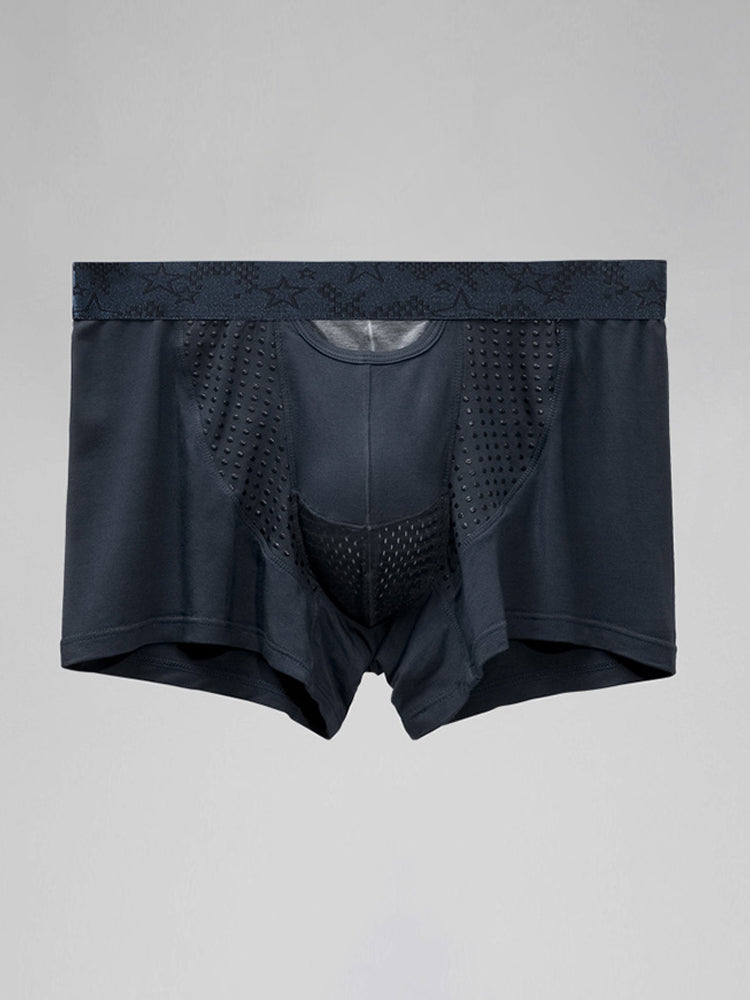 2 Pack Men's Large Pouch Trunks with Separate Pouch | dmunderwear detail image 1