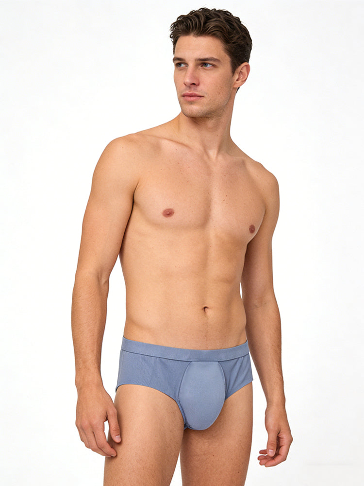 2 Pack Men's Comfort Large Space U-Pouch Ultimate Fit & Breathability Briefs | dmunderwear detail image 1