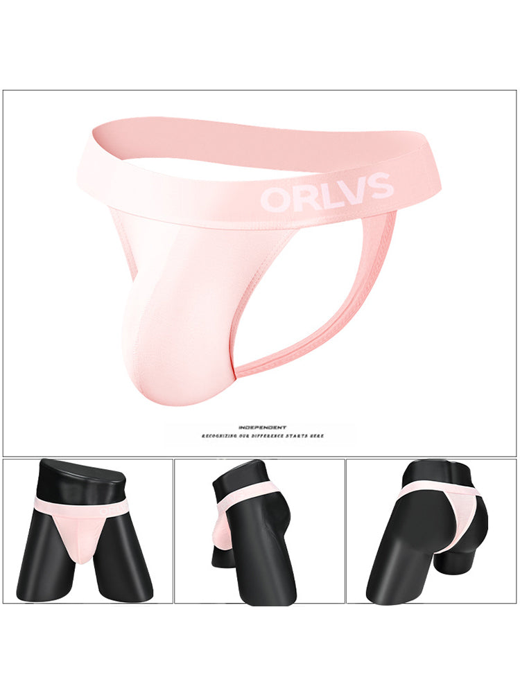 2 Pack Men's Large Pouch Enhancing Modal Breathable Thong | dmunderwear detail image 1