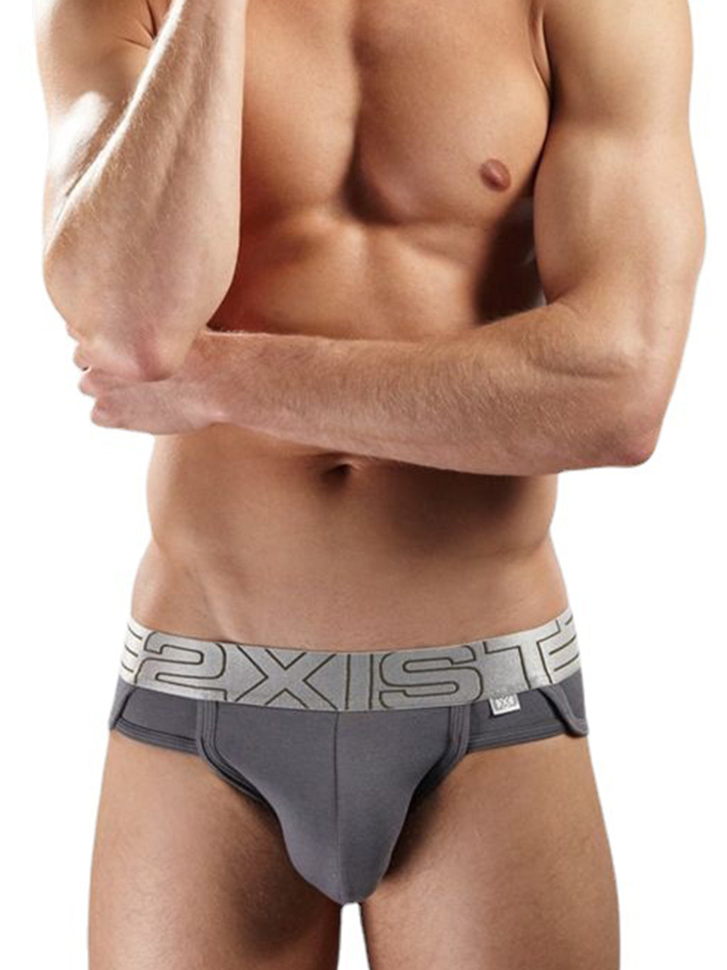 2 Pack Men's Lift No-Show Briefs | dmunderwear detail image 1