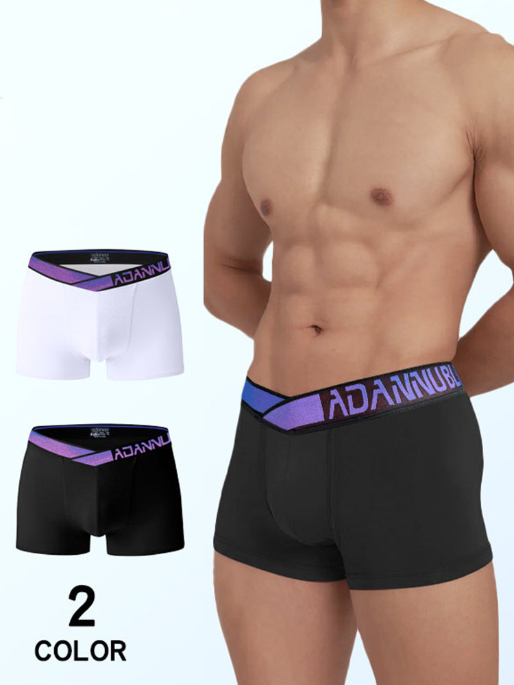 2-pack Men's Loose Blue Classic Boxer Briefs | dmunderwear detail image 1
