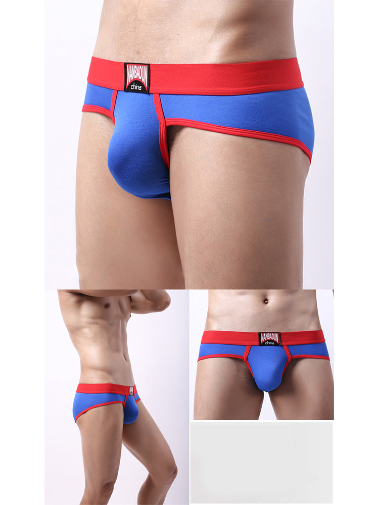 2-pack Men's Loose Cotton Sports Briefs | dmunderwear detail image 1