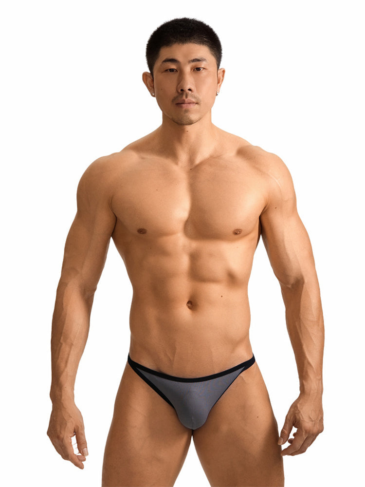 2 Pack Men's Low-Rise Eco-Friendly Lightweight Thong | dmunderwear detail image 1