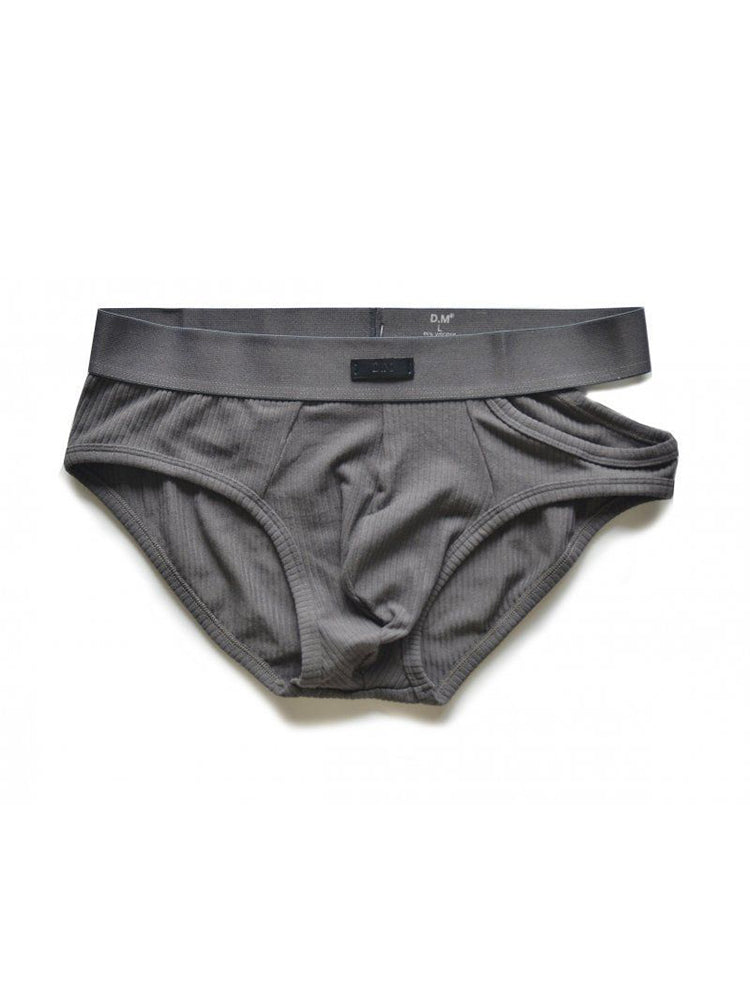 2 Pack Men's Low-Rise Sexy Side-Opening Briefs | dmunderwear detail image 1