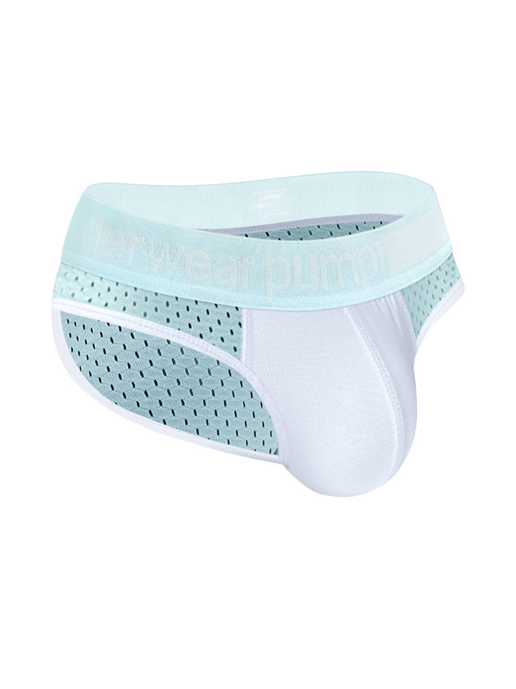 2 Pack Men's Mesh Loose Fit Sport Low-Rise Briefs | dmunderwear detail image 1