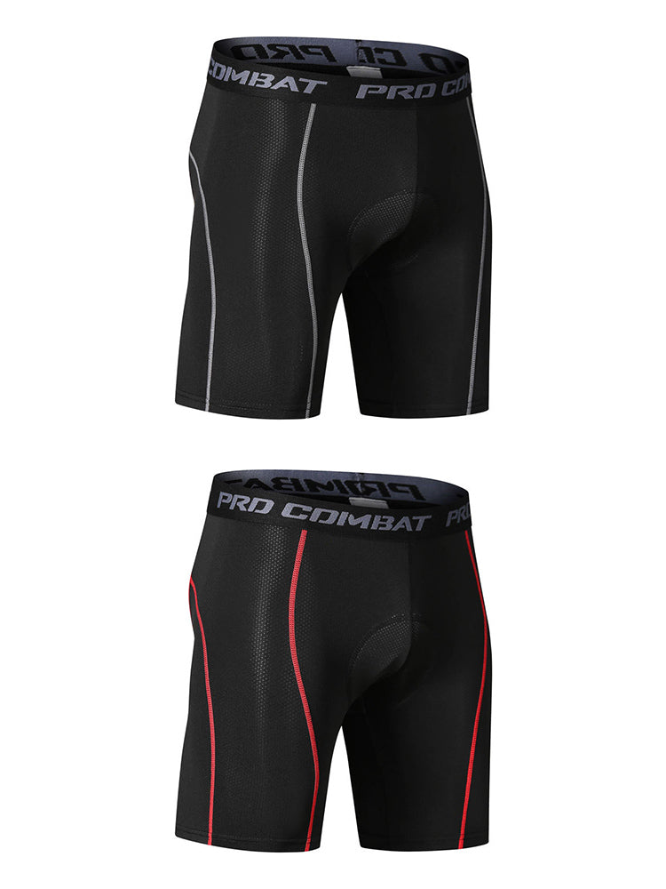 2 Pack Men's Moisture-Wicking Mesh Breathable Shock-Absorbing Activewear Tights | dmunderwear variant image