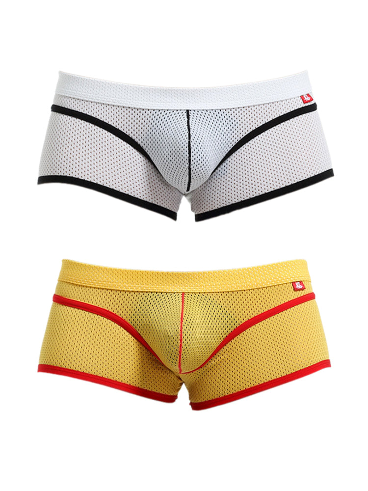 2 Pack Men's Odor-Control Breathable Mesh with U-Pouch Design Trunks | dmunderwear variant image