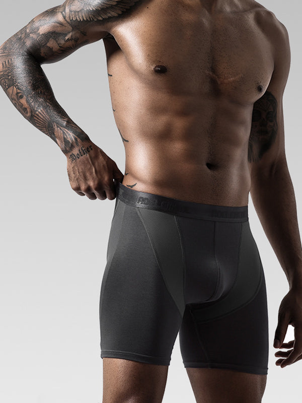 2-Pack Men's Performance Boxer Brief Athletic Underwear | dmunderwear detail image 1
