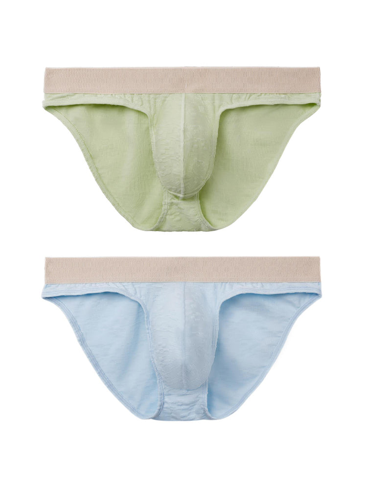 2 Pack Men's Seamless Quick-Dry Lightweight & Airy Sporty Cut Soft Briefs | dmunderwear variant image
