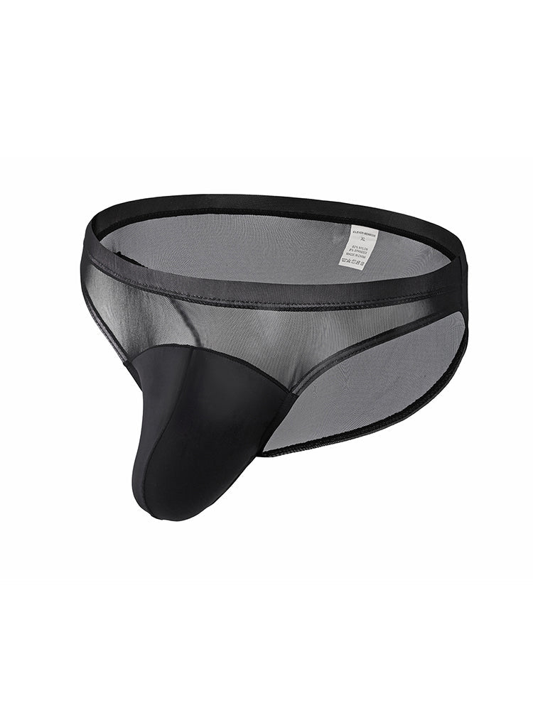 2 Pack Men's Seductive Mesh Sheer Briefs | dmunderwear detail image 1