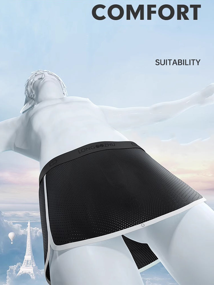 Men's Button Casual U-Shaped Roman Skirt Dual-Purpose Arrow Pants Underwear | dmunderwear detail image 4