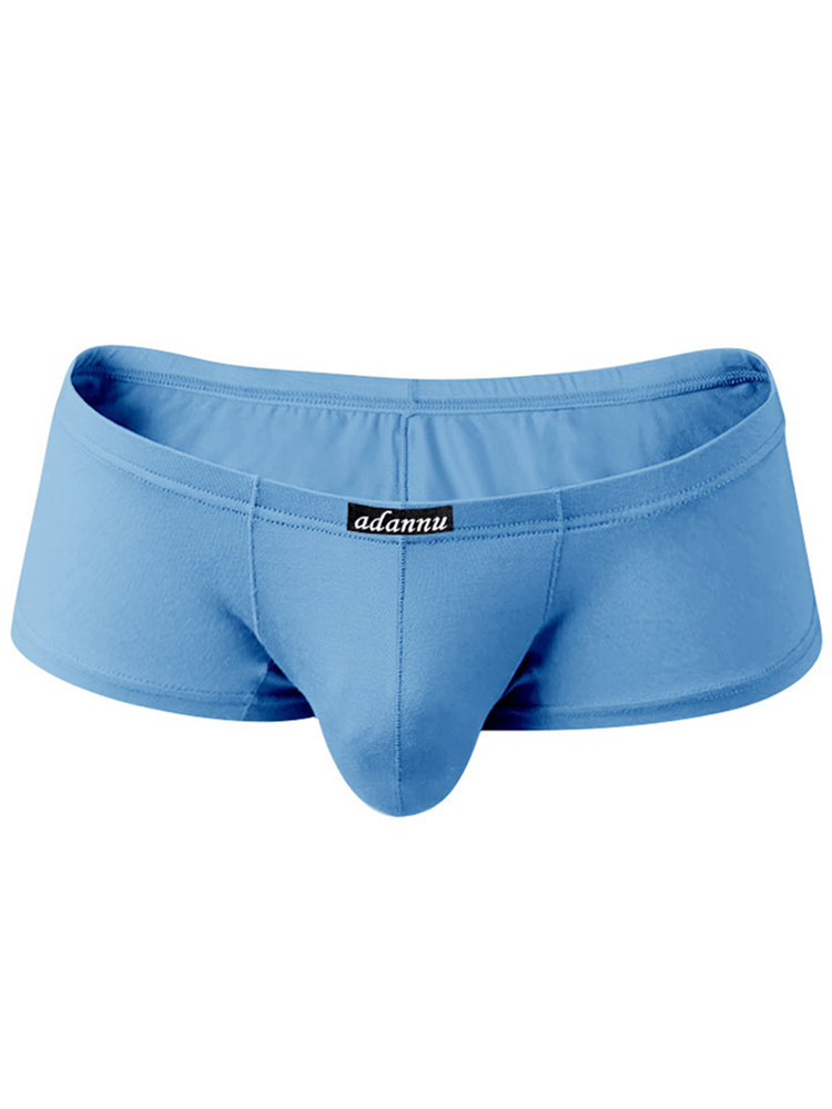 2 Pack Men's Sexy Low-rise Roomy Pouch Trunks | dmunderwear detail image 1