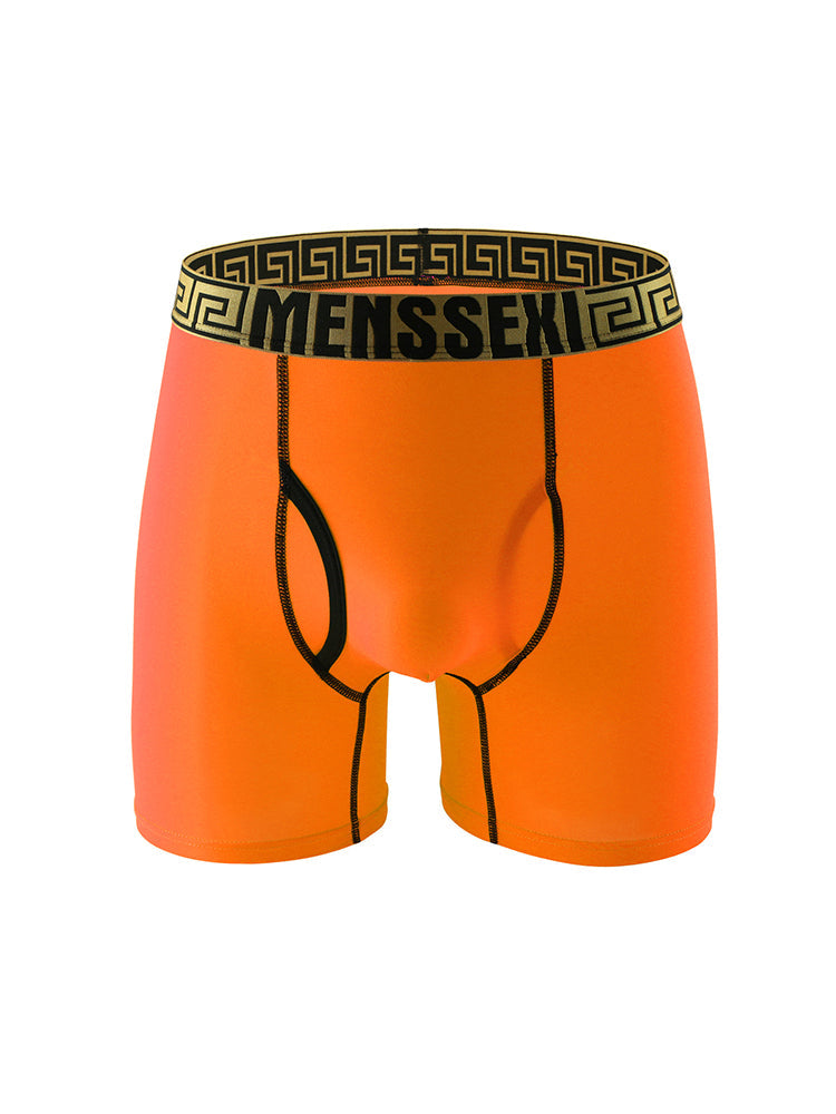2 Pack Men's Sexy Sports Ice Silk Boxer Briefs | dmunderwear detail image 1