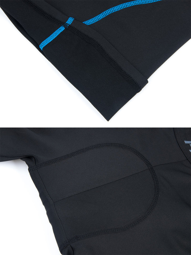 2 Pack Men's Shock-Absorbing Pad High-Stretch Sporty Activewear Tights | dmunderwear detail image 5