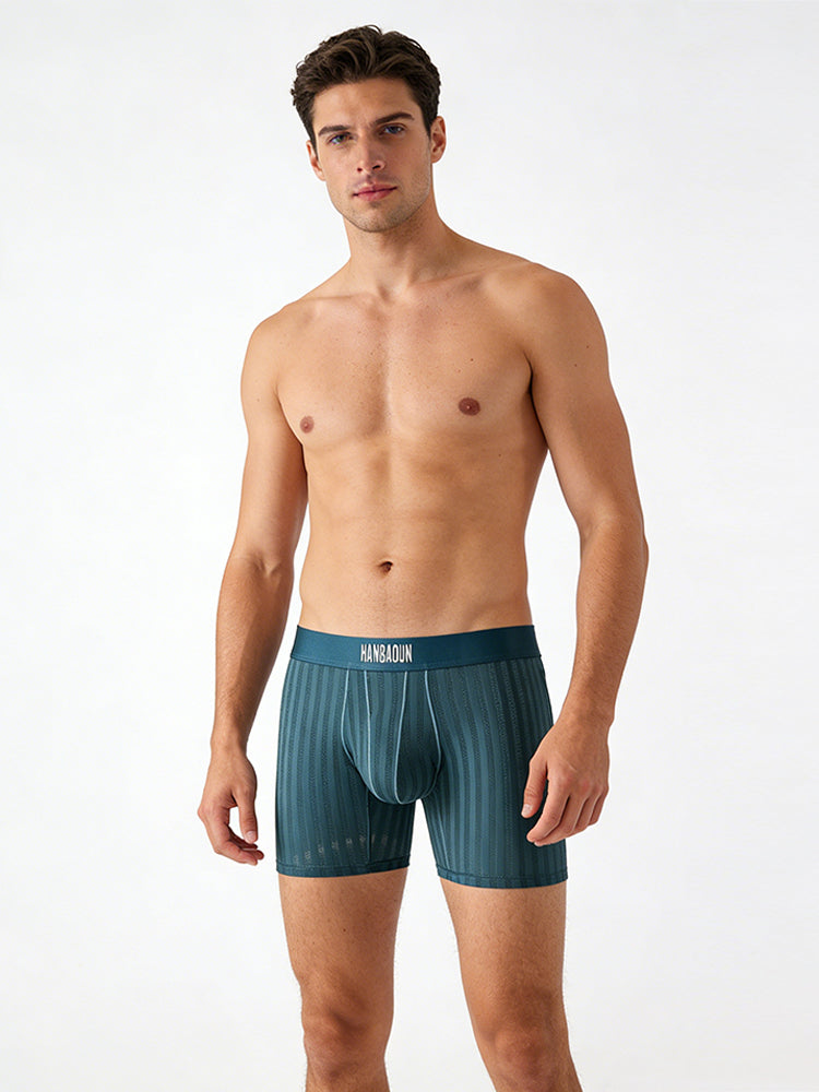 2 Pack Men's Soft-Touch Waistband Movement-Friendly Stretch Fit Boxer Briefs | dmunderwear detail image 1