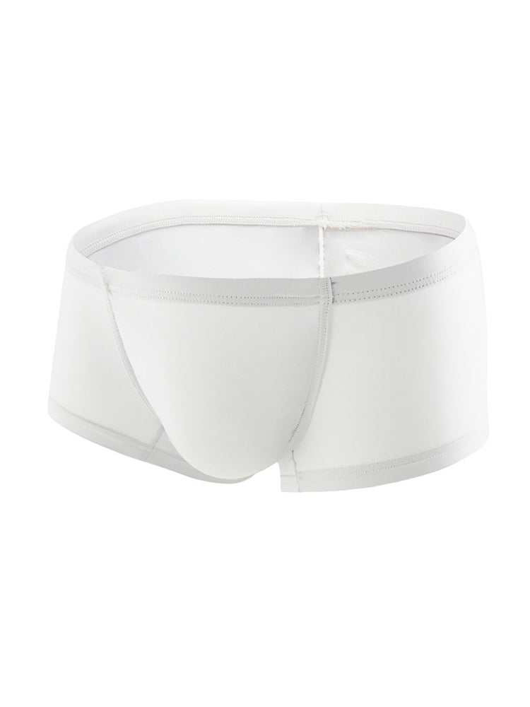 2 Pack Men's Soft U-Pouch Sexy Breathable Solid Color Trunks | dmunderwear detail image 1