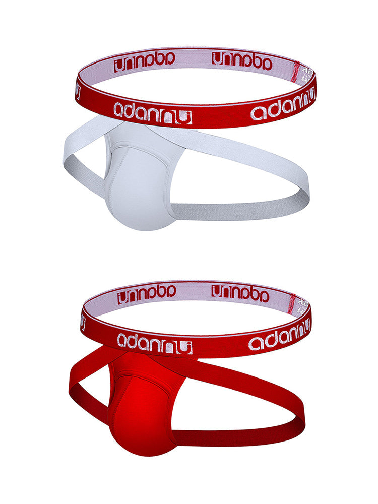 2 Pack Men's Seamless Comfort Stretch Fabric Cooling Touch Breathable Jockstrap | dmunderwear variant image