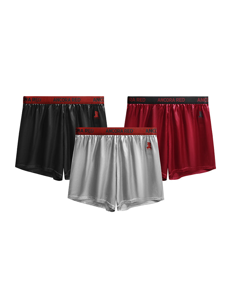 2 Pack Men's Solid Lounge Casual Boxers | dmunderwear detail image 8