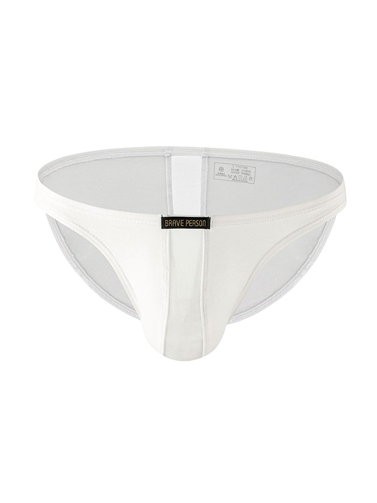 2 Pack Men's Solid Sexy Low-Rise Briefs | dmunderwear detail image 1