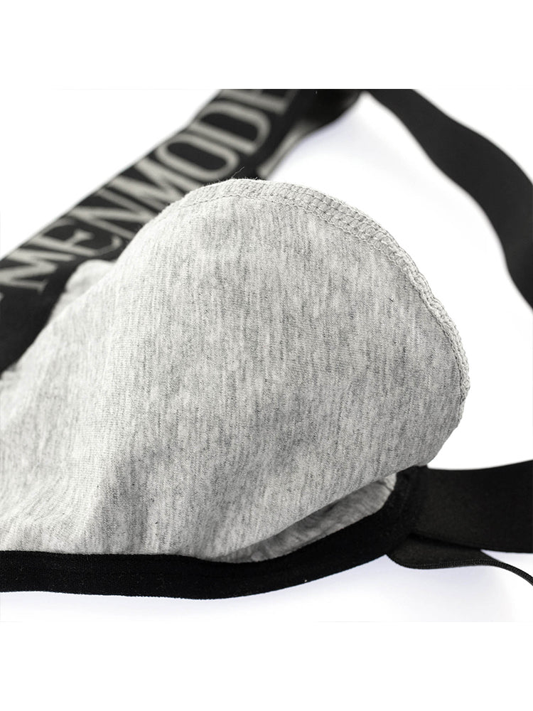 2 Pack Men's Cotton Support Jockstrap with Enhanced Pouch | dmunderwear detail image 10