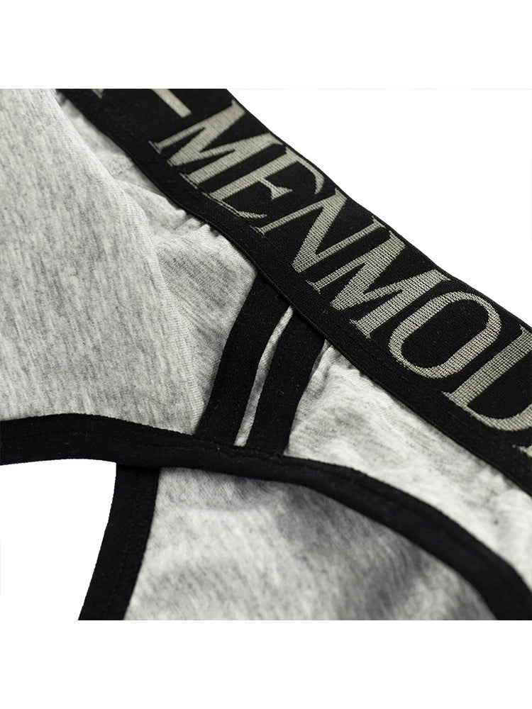 2 Pack Men's Cotton Support Jockstrap with Enhanced Pouch | dmunderwear detail image 19
