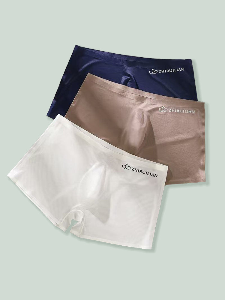 2-pack Men's Translucent Seamless 3D Pocket Trunks | dmunderwear detail image 1