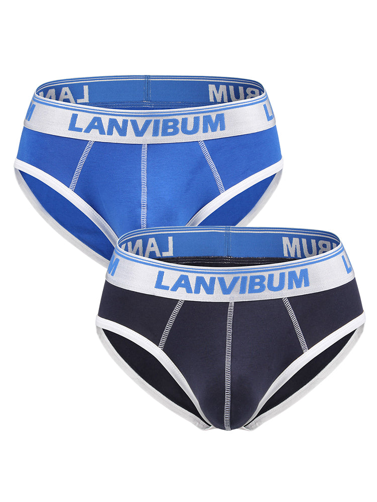 2 Pack Men's U Comfortable Large pouch Briefs | dmunderwear variant image