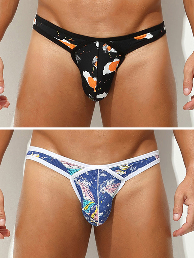2 Pack Men's U-Pouch Low-Rise Thong | dmunderwear variant image