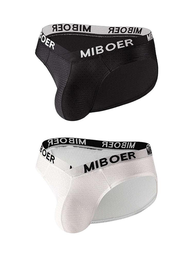 2 Pack Men's U-Pouch V-Front Low-Rise Briefs | dmunderwear variant image