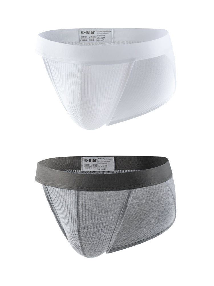 2 Pack Men's Ultra-Comfortable Seamless Lifting Pouch Low-Rise Fit Bikini | dmunderwear variant image