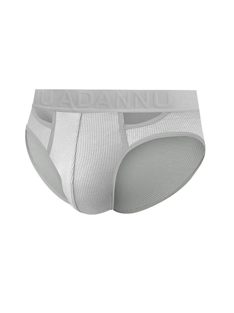 2 Pack Men's Ultra-Soft Cotton Comfort-Fit Expanded Pouch Briefs | dmunderwear detail image 1