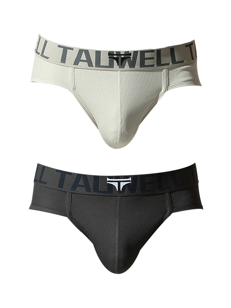 2 Pack Men's Ultra-Soft Cotton Mid-Rise Sporty Cut Seamless Comfort Bikini | dmunderwear variant image