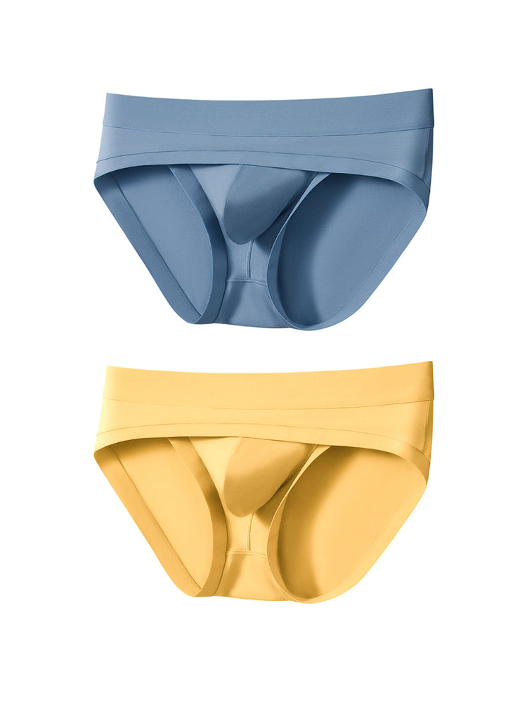 2 Pack Men's Ultra-Soft Fabric Stretch Fit Supportive Pouch Breathable Briefs | dmunderwear variant image