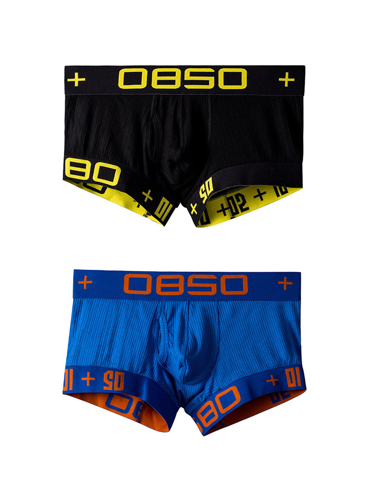 2 Pack Men's Ultra-Soft High-Stretch Cotton Shaping Trunks | dmunderwear variant image