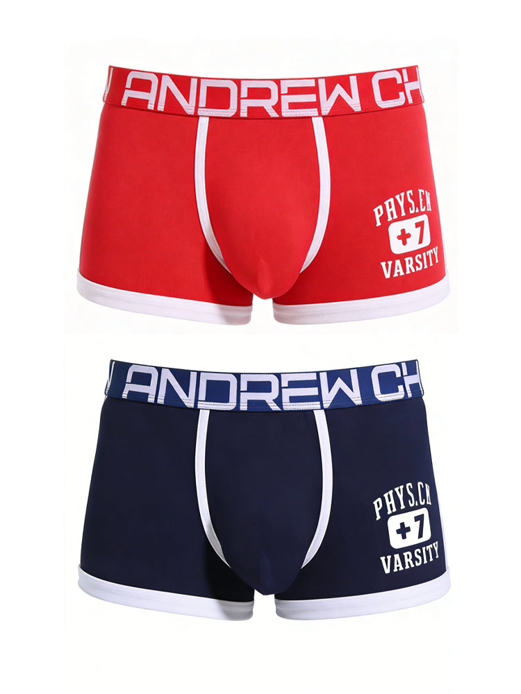 2 Pack Men's Ultra-Soft Quick-Dry Day-Long Comfort Snug Fit Breathable Trunks | dmunderwear variant image