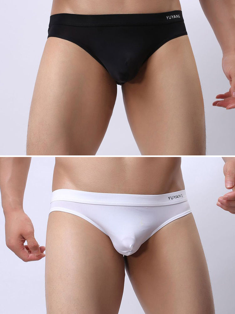 2 Pack Men's Ultra-Thin Ice Silk Briefs | dmunderwear variant image