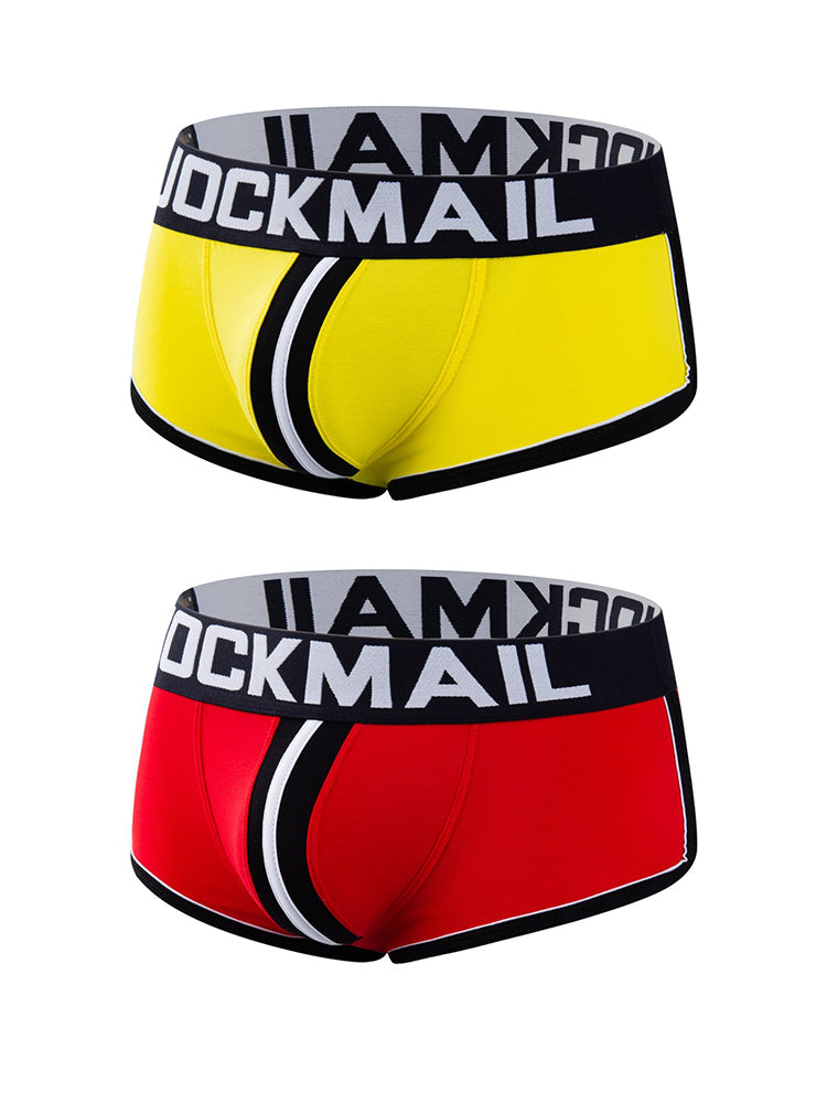 2 Pack Men's Workout Ready Color-Block Sporty Cut Odor-Control Jockstraps | dmunderwear variant image